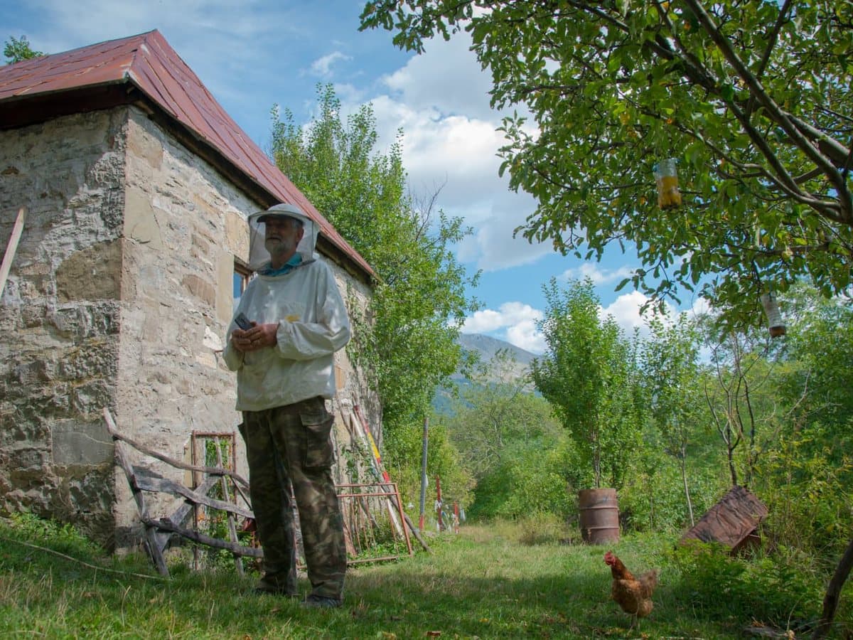 Stara kamena kuća na pčelinjaku